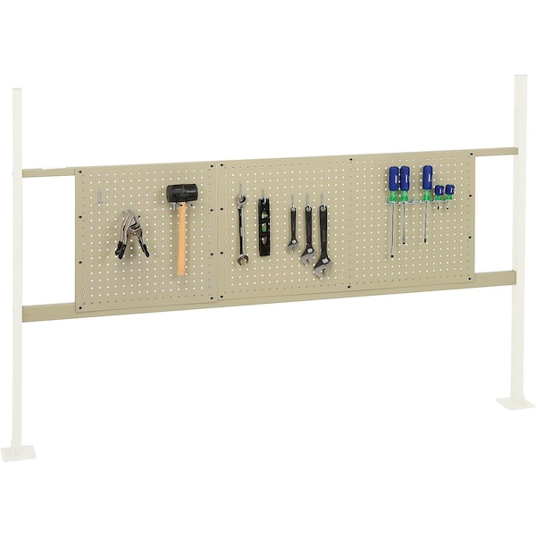 Global Industrial 18in & 36in Pegboard Panel Kit, 72inW, Tan 318860TN - main